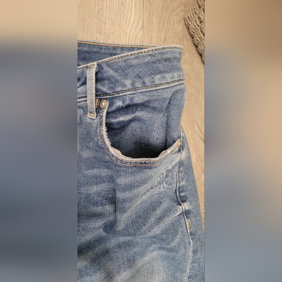 LOFT The Curvy Skinny High-Waist Five Button Frayed Blue Jeans, Women's 26 / 2 - Picture 11 of 16